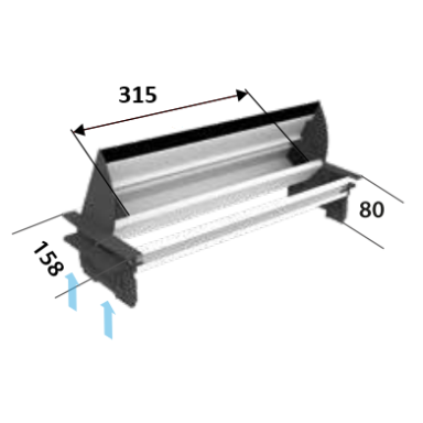 Rozetes kārba | montāžai mēbelēs | 12+2 moduļi (22,5mm) | TEM Rozetes kārba | montāžai mēbelēs | 12+2 moduļi (22,5mm) | TEM