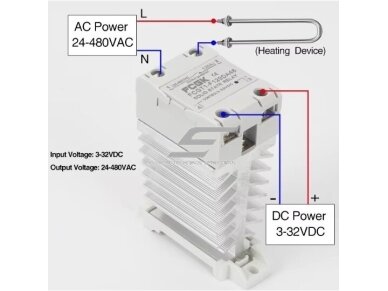 Pramoninė kietojo kūno puslaidininkinė SSR elektroninė perjungimo relė DC-AC | ant DIN | 1F | 80A | 24-480VAC | 3-32VDC 1 Pramoninė kietojo kūno puslaidininkinė SSR elektroninė perjungimo relė DC-AC | ant DIN | 1F | 80A | 24-480VAC | 3-32VDC 1