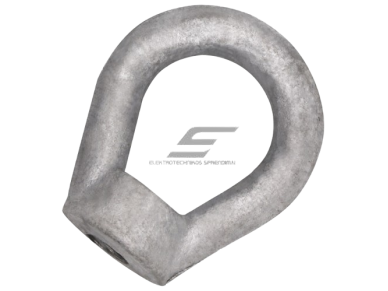 Kilpinė veržlė oro linijoms | karštai cinkuota | 66x78mm | Ø38mm | anglinis plienas Kilpinė veržlė oro linijoms | karštai cinkuota | 66x78mm | Ø38mm | anglinis plienas
