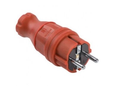 Kištukas 2+PE PVC TIESUS SU ĮŽEMINIMU IP44 2 Kištukas 2+PE PVC TIESUS SU ĮŽEMINIMU IP44 2