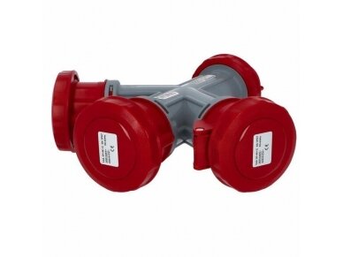 Kištukas | adapteris | perėjimas | iš 380V 5P 32A į 380V 3x5P 32A | IP67 | FAMATEL | 16005 Kištukas | adapteris | perėjimas | iš 380V 5P 32A į 380V 3x5P 32A | IP67 | FAMATEL | 16005