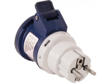 Kištukas | adapteris | perėjimas | iš schuko 230V į 230V 3P 16A | 6h | IP40 | FAMATEL | 13912 1 Kištukas | adapteris | perėjimas | iš schuko 230V į 230V 3P 16A | 6h | IP40 | FAMATEL | 13912 1