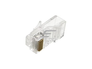 Tinklo kištukas | jungtis RJ45 (8P8C) | UTP CAT 5e kabeliui | neekranuotas | perveriamas | skaidrus | ALANTEC | WT118 Tinklo kištukas | jungtis RJ45 (8P8C) | UTP CAT 5e kabeliui | neekranuotas | perveriamas | skaidrus | ALANTEC | WT118