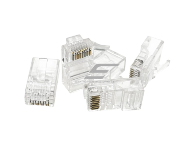 Tinklo kištukas | jungtis RJ45 (8P8C) | UTP CAT 5e kabeliui | neekranuotas | perveriamas | skaidrus | ALANTEC | WT118 4 Tinklo kištukas | jungtis RJ45 (8P8C) | UTP CAT 5e kabeliui | neekranuotas | perveriamas | skaidrus | ALANTEC | WT118 4