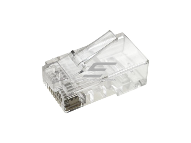 Tinklo kištukas | jungtis RJ45 (8P8C) | UTP CAT 5e kabeliui | neekranuotas | perveriamas | skaidrus | ALANTEC | WT118 2
