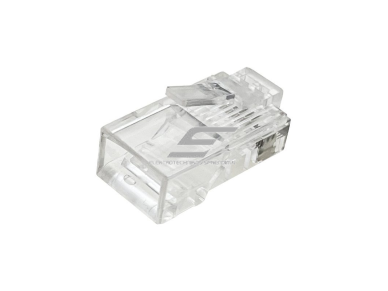 Tinklo kištukas | jungtis RJ45 (8P8C) | UTP CAT 5e kabeliui | neekranuotas | perveriamas | skaidrus | ALANTEC | WT118 3