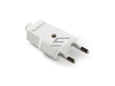 Kištukas | schuko | nešiojamas | ant laido | be įžeminimo | 10A | 230V | 2P | tiesus | baltas | IP20 | FAMATEL | 1001 Kištukas | schuko | nešiojamas | ant laido | be įžeminimo | 10A | 230V | 2P | tiesus | baltas | IP20 | FAMATEL | 1001