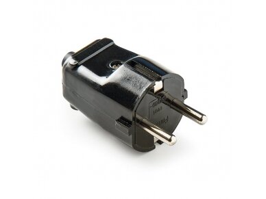 Kištukas | schuko | nešiojamas | ant laido | su įžeminimu | 16A | 250V | 2P+E | tiesus | juodas | IP20 | FAMATEL | 1101-N Kištukas | schuko | nešiojamas | ant laido | su įžeminimu | 16A | 250V | 2P+E | tiesus | juodas | IP20 | FAMATEL | 1101-N