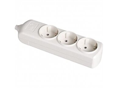 Kištukinis lizdas | 3xSchuko | 16A | 250V | 3680W | su įžeminimu | atsparus UV | baltas | Solera | 8003 Kištukinis lizdas | 3xSchuko | 16A | 250V | 3680W | su įžeminimu | atsparus UV | baltas | Solera | 8003