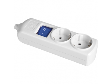 Kištukinis lizdas | 2xSchuko | 16A | 250V | 3680W | su įžeminimu ir jungikliu | atsparus UV | baltas | Solera | 8002IL Kištukinis lizdas | 2xSchuko | 16A | 250V | 3680W | su įžeminimu ir jungikliu | atsparus UV | baltas | Solera | 8002IL