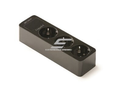 Kištukinis lizdas | 3xSchuko | 16A | 250V | 3680W | su įžeminimu | atsparus UV | juodas | FAMATEL | 2503-N Kištukinis lizdas | 3xSchuko | 16A | 250V | 3680W | su įžeminimu | atsparus UV | juodas | FAMATEL | 2503-N