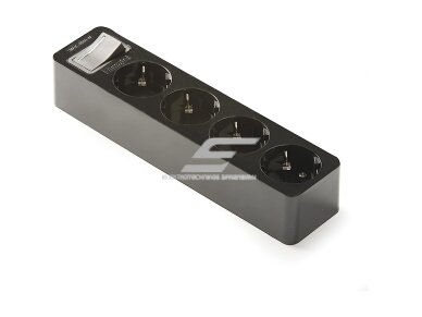 Kištukinis lizdas | 4xSchuko | 16A | 250V | 3680W | su įžeminimu ir jungikliu | atsparus UV | juodas | FAMATEL | 2528-N | 8429760421276 Kištukinis lizdas | 4xSchuko | 16A | 250V | 3680W | su įžeminimu ir jungikliu | atsparus UV | juodas | FAMATEL | 2528-N | 8429760421276
