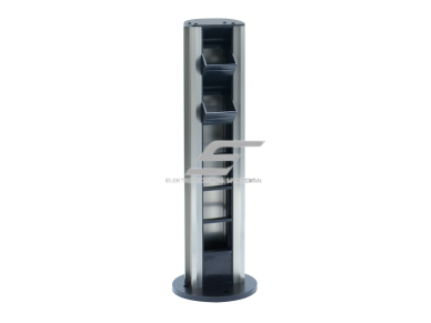 Modulinis kištukinių lizdų | jungčių blokas | kolona | montuojamas ant paviršiaus | 12 mod. | 420x100mm | pilkas | ESP04-12-01 1 Modulinis kištukinių lizdų | jungčių blokas | kolona | montuojamas ant paviršiaus | 12 mod. | 420x100mm | pilkas | ESP04-12-01 1