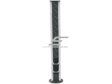 Modulinis kištukinių lizdų | jungčių blokas | kolona | montuojamas ant paviršiaus | 24 mod. | 810x100mm | pilkas | ESP04-24-01 Modulinis kištukinių lizdų | jungčių blokas | kolona | montuojamas ant paviršiaus | 24 mod. | 810x100mm | pilkas | ESP04-24-01