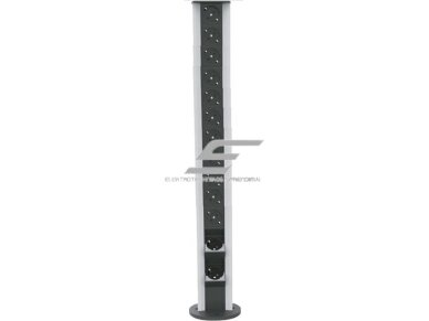 Modulinis kištukinių lizdų | jungčių blokas | kolona | montuojamas ant paviršiaus | 26 mod. | 860x100mm | pilkas | ESP04-26-01 Modulinis kištukinių lizdų | jungčių blokas | kolona | montuojamas ant paviršiaus | 26 mod. | 860x100mm | pilkas | ESP04-26-01