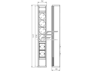 Kištukinių lizdų blokas | montuojamas į baldus | 4xSchuko | 2xKeystone (tiesus LAN/HDMI)/2xLaidų lizdai | 374x52x48mm | 0,2m kabelis | GST | juodas | Bachmann SA.PO.4.2 1 Kištukinių lizdų blokas | montuojamas į baldus | 4xSchuko | 2xKeystone (tiesus LAN/HDMI)/2xLaidų lizdai | 374x52x48mm | 0,2m kabelis | GST | juodas | Bachmann SA.PO.4.2 1