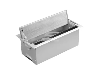 Kištukinių lizdų blokas | montuojamas į baldus | 3xSchuko | 300x145x130mm | sidabrinis | IP21 1 Kištukinių lizdų blokas | montuojamas į baldus | 3xSchuko | 300x145x130mm | sidabrinis | IP21 1