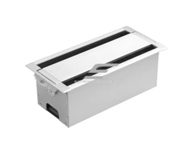 Kištukinių lizdų blokas | montuojamas į baldus | 3xSchuko | 300x145x130mm | sidabrinis | IP21 Kištukinių lizdų blokas | montuojamas į baldus | 3xSchuko | 300x145x130mm | sidabrinis | IP21