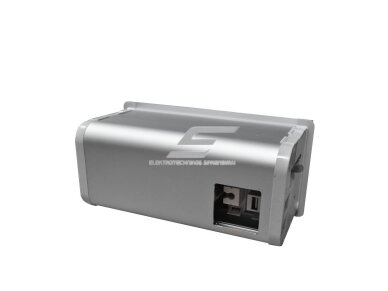 Modulinis kištukinių lizdų | jungčių blokas | dėžutė | montuojamas į baldus | užsidarantis | 5 mod. | 156x98mm | pilkas | ESP01-05-01 2 Modulinis kištukinių lizdų | jungčių blokas | dėžutė | montuojamas į baldus | užsidarantis | 5 mod. | 156x98mm | pilkas | ESP01-05-01 2