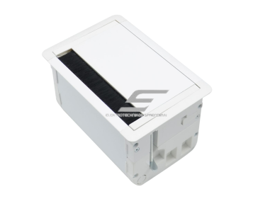 Modulinis kištukinių lizdų | jungčių blokas | dėžutė | montuojamas į baldus | užsidarantis | 5 mod. | 156x98mm | baltas | ESP01-05-03 2 Modulinis kištukinių lizdų | jungčių blokas | dėžutė | montuojamas į baldus | užsidarantis | 5 mod. | 156x98mm | baltas | ESP01-05-03 2