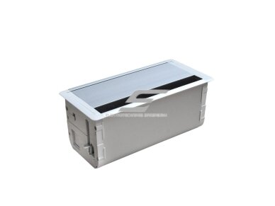 Modulinis kištukinių lizdų | jungčių blokas | dėžutė | montuojamas į baldus | užsidarantis | 8 mod. | 234x112x100mm | pilkas | ESP01-08-01 2 Modulinis kištukinių lizdų | jungčių blokas | dėžutė | montuojamas į baldus | užsidarantis | 8 mod. | 234x112x100mm | pilkas | ESP01-08-01 2