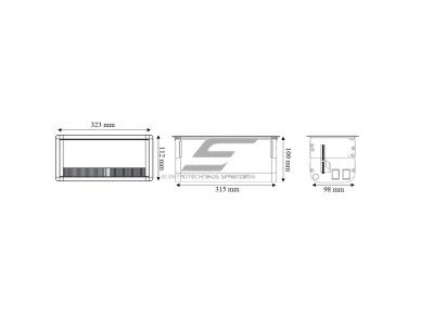 Modulinis kištukinių lizdų | jungčių blokas | dėžutė | montuojamas į baldus | užsidarantis | 12 mod. | 323x112x100mm | pilkas | ESP01-12-01 2 Modulinis kištukinių lizdų | jungčių blokas | dėžutė | montuojamas į baldus | užsidarantis | 12 mod. | 323x112x100mm | pilkas | ESP01-12-01 2