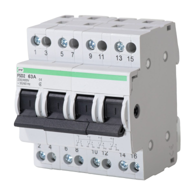 Modulaarne lüliti generaatoritele 4P | 63A | 1-0-2 | FSD2 Promfactor Baltic FSD24063 Modulaarne lüliti generaatoritele 4P | 63A | 1-0-2 | FSD2 Promfactor Baltic FSD24063