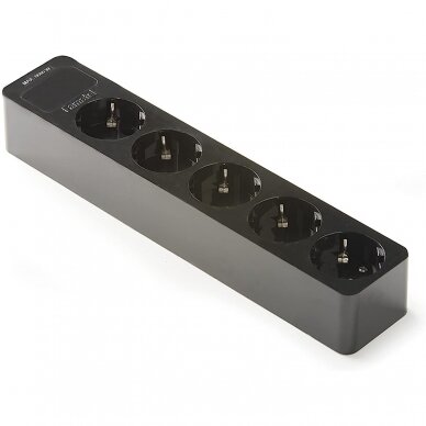 Kištukinis lizdas | 5xSchuko | 16A | 250V | 3680W | su įžeminimu | atsparus UV | juodas | FAMATEL | 2505-N | 8429760822264 Kištukinis lizdas | 5xSchuko | 16A | 250V | 3680W | su įžeminimu | atsparus UV | juodas | FAMATEL | 2505-N | 8429760822264