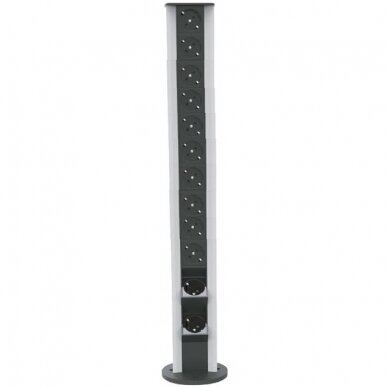 Socket box | surface-mounted | 24 modules | 810x100mm | grey Socket box | surface-mounted | 24 modules | 810x100mm | grey