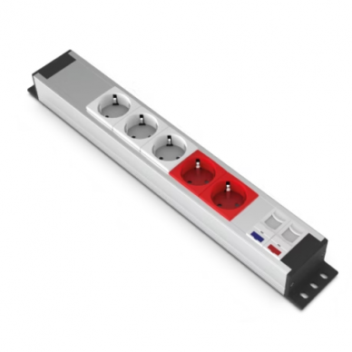 Socket block | surface mounted | 3xschuko | 2xUPS | 1xCat6 | 1xCat3 | TEM Socket block | surface mounted | 3xschuko | 2xUPS | 1xCat6 | 1xCat3 | TEM