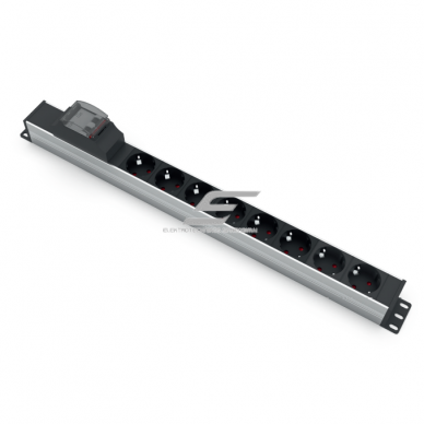 Surface-mounted socket block | 8xschuko | with automatic circuit breaker 2P 16A B | TEM Surface-mounted socket block | 8xschuko | with automatic circuit breaker 2P 16A B | TEM