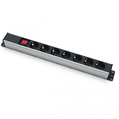 Surface-mounted socket block | 7xSchuko | with switch | TEM Surface-mounted socket block | 7xSchuko | with switch | TEM