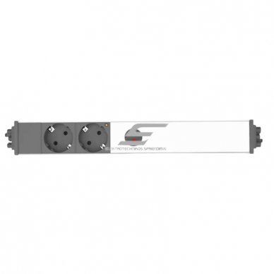 Plug socket block with LED lighting | screw mounting | 2xSchuko | 13cm LED strip | 230V | TEM 1 Plug socket block with LED lighting | screw mounting | 2xSchuko | 13cm LED strip | 230V | TEM 1