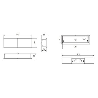 Kontaktligzdu bloks | iebūvējams mēbelēs | aizverams | 2xSchuko | 2xUSB-A+C | 1xHDMI | 1xRJ45 | 310x100x58mm | 1,5m kabelis | sudraba krāsā | GTV | AE-PB2SPRES-53 | 5902801349829 4 Kontaktligzdu bloks | iebūvējams mēbelēs | aizverams | 2xSchuko | 2xUSB-A+C | 1xHDMI | 1xRJ45 | 310x100x58mm | 1,5m kabelis | sudraba krāsā | GTV | AE-PB2SPRES-53 | 5902801349829 4