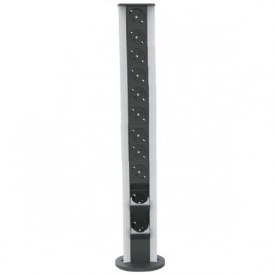 Socket box | surface-mounted | 22 modules | 760x100mm | grey Socket box | surface-mounted | 22 modules | 760x100mm | grey