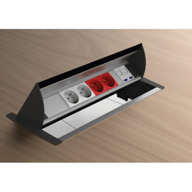 Socket box | for furniture installation | 10+2 modules (22.5mm) | TEM 3 Socket box | for furniture installation | 10+2 modules (22.5mm) | TEM 3