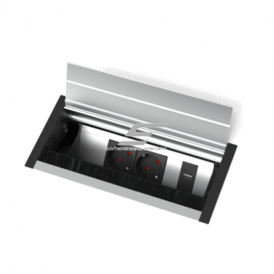 Socket box | for furniture installation | 14+2 modules (22.5mm) | TEM 3 Socket box | for furniture installation | 14+2 modules (22.5mm) | TEM 3
