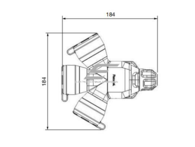 Šakotuvas (adapteris) perėjimas | trišakis | 16A | 250V | juodas | IP54 | FAMATEL | 188G-5 3 Šakotuvas (adapteris) perėjimas | trišakis | 16A | 250V | juodas | IP54 | FAMATEL | 188G-5 3