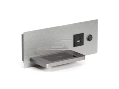 Belaidė telefono įkrovimo stotelė | 1xUSB-A | 1xUSB-C | su jungikliu | sidabrinė Belaidė telefono įkrovimo stotelė | 1xUSB-A | 1xUSB-C | su jungikliu | sidabrinė