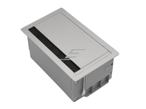 Modulinis kištukinių lizdų | jungčių blokas | dėžutė | montuojamas į baldus | užsidarantis | 5 mod. | 156x98mm | pilkas | ESP01-05-01 1 Modulinis kištukinių lizdų | jungčių blokas | dėžutė | montuojamas į baldus | užsidarantis | 5 mod. | 156x98mm | pilkas | ESP01-05-01 1