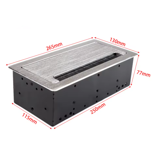 Wpuszczany blok gniazd blatowych | z pokrywą | USB + 2 gniazda | IP20 | obudowa aluminiowa | uniwersalny | srebrny 3 Wpuszczany blok gniazd blatowych | z pokrywą | USB + 2 gniazda | IP20 | obudowa aluminiowa | uniwersalny | srebrny 3