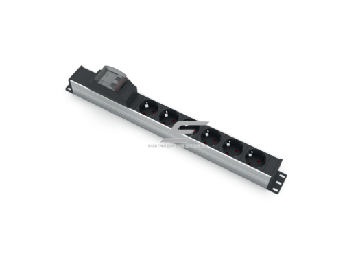Kištukinių lizdų blokas | montuojamas į skydą | 6xSchuko | su automatiniu jungikliu 2P 16A B | 481mm | juodas/sidabrinis | TEM 14002.1060.000 Kištukinių lizdų blokas | montuojamas į skydą | 6xSchuko | su automatiniu jungikliu 2P 16A B | 481mm | juodas/sidabrinis | TEM 14002.1060.000