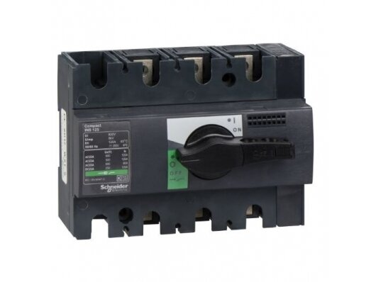 Modulinis kirtiklis | 0-1 | 3P | 125A | 55kW | IP40 | DIN | Schneider Electric | INS 125A | 28910 Modulinis kirtiklis | 0-1 | 3P | 125A | 55kW | IP40 | DIN | Schneider Electric | INS 125A | 28910