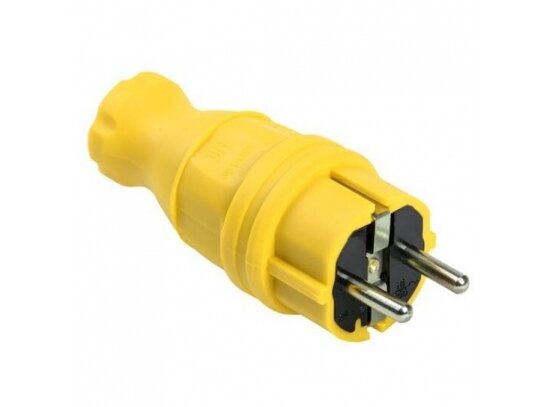 Kištukas 2+PE PVC TIESUS SU ĮŽEMINIMU IP44 1 Kištukas 2+PE PVC TIESUS SU ĮŽEMINIMU IP44 1