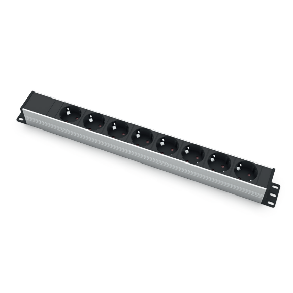 Socket block | surface-mounted | 8xSchuko | TEM