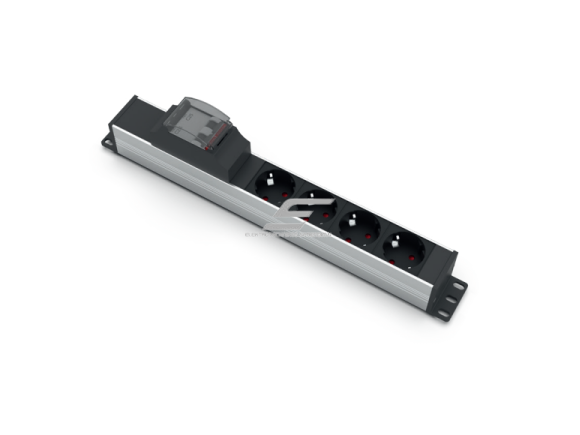 Kištukinių lizdų blokas | montuojamas į skydą | 4xSchuko | su automatiniu jungikliu 2P 16A B | 380mm | juodas/sidabrinis | TEM 14002.1040.000 Kištukinių lizdų blokas | montuojamas į skydą | 4xSchuko | su automatiniu jungikliu 2P 16A B | 380mm | juodas/sidabrinis | TEM 14002.1040.000