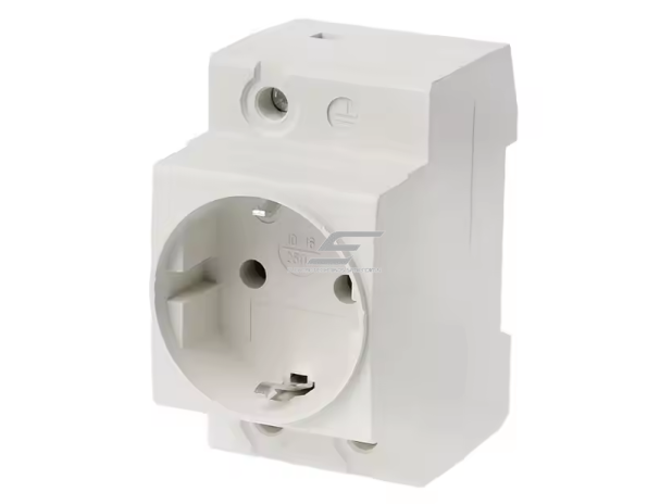 Modulinis kištukinis lizdas montuojamas ant DIN | 16A | 230VAC | schuko | VECAS | V16230 1