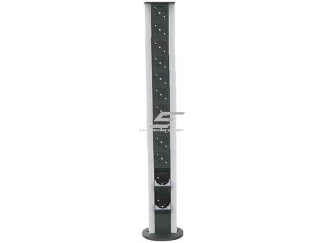 Modulinis kištukinių lizdų | jungčių blokas | kolona | montuojamas ant paviršiaus | 24 mod. | 810x100mm | pilkas | ESP04-24-01 Modulinis kištukinių lizdų | jungčių blokas | kolona | montuojamas ant paviršiaus | 24 mod. | 810x100mm | pilkas | ESP04-24-01
