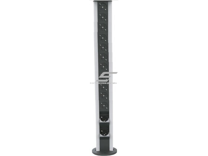 Modulinis kištukinių lizdų | jungčių blokas | kolona | montuojamas ant paviršiaus | 26 mod. | 860x100mm | pilkas | ESP04-26-01 Modulinis kištukinių lizdų | jungčių blokas | kolona | montuojamas ant paviršiaus | 26 mod. | 860x100mm | pilkas | ESP04-26-01