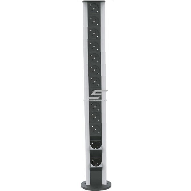 Socket box | surface-mounted | 26 modules | 860x100mm | grey Socket box | surface-mounted | 26 modules | 860x100mm | grey